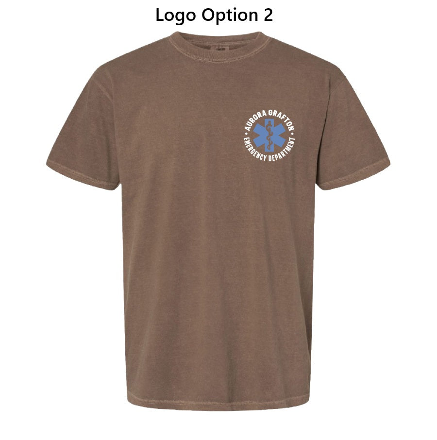 Aurora Garment Dyed Heavyweight Tee (Espresso)