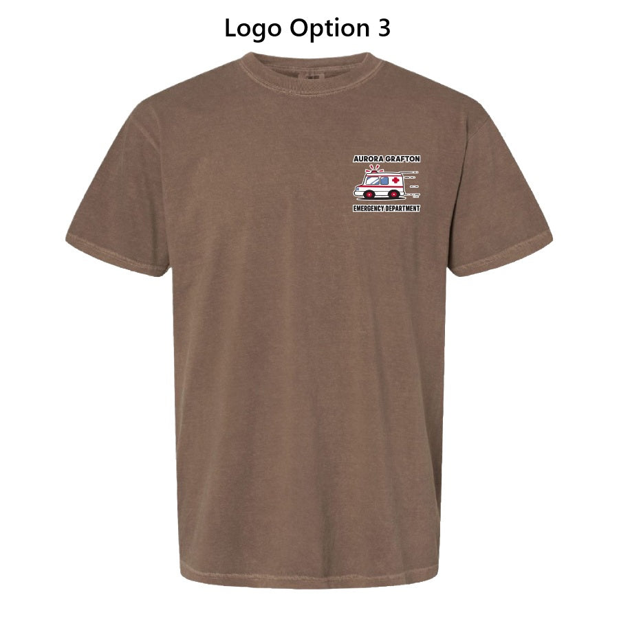 Aurora Garment Dyed Heavyweight Tee (Espresso)
