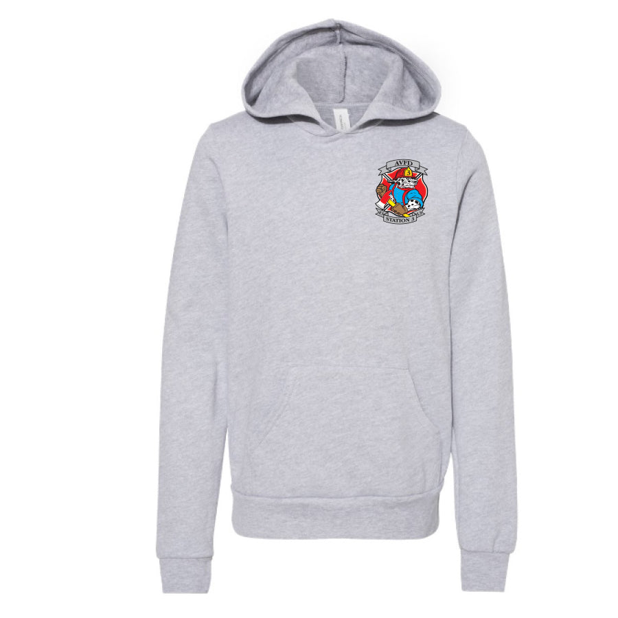APPLE VALLEY FIRE DEPT - STATION 3 - YOUTH SPONGE FLEECE HOODIE