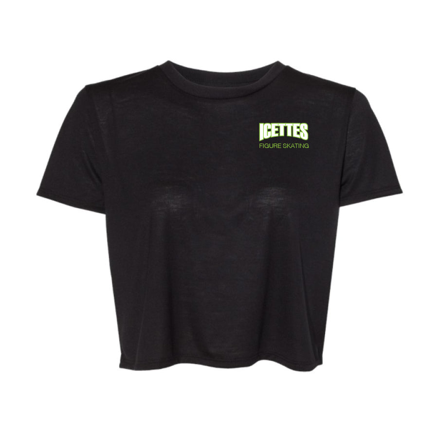 ICETTES - WOMENS FLOWY CROPPED TEE
