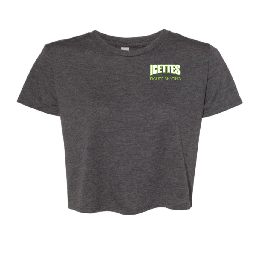 ICETTES - WOMENS FLOWY CROPPED TEE
