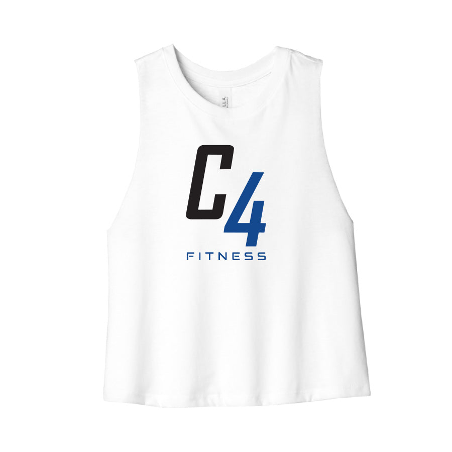C4 FITNESS - WOMENS RACERBACK CROPPED TANK