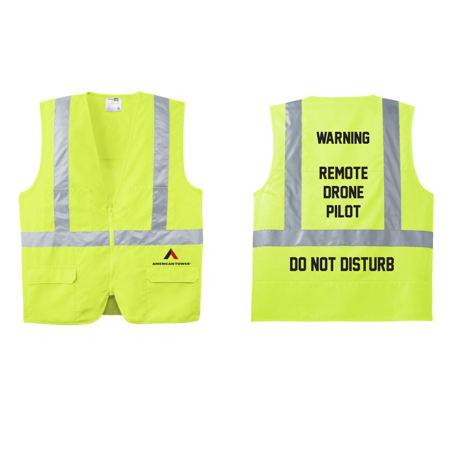 AMERICAN TOWER/DRONE PILOT - Class 2 Mesh Back Safety Vest