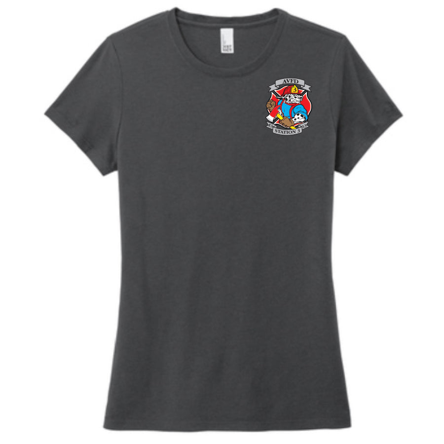 APPLE VALLEY FIRE DEPT - STATION 3 - WOMENS PERFECT TRI TEE