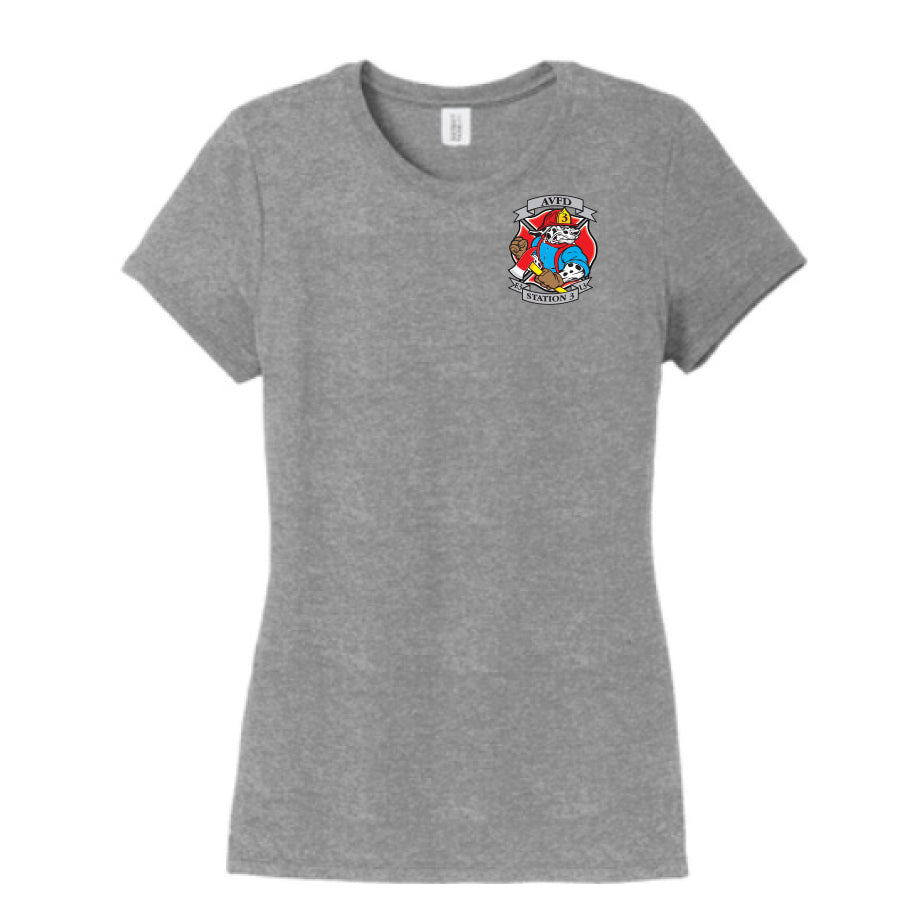APPLE VALLEY FIRE DEPT - STATION 3 - WOMENS PERFECT TRI TEE