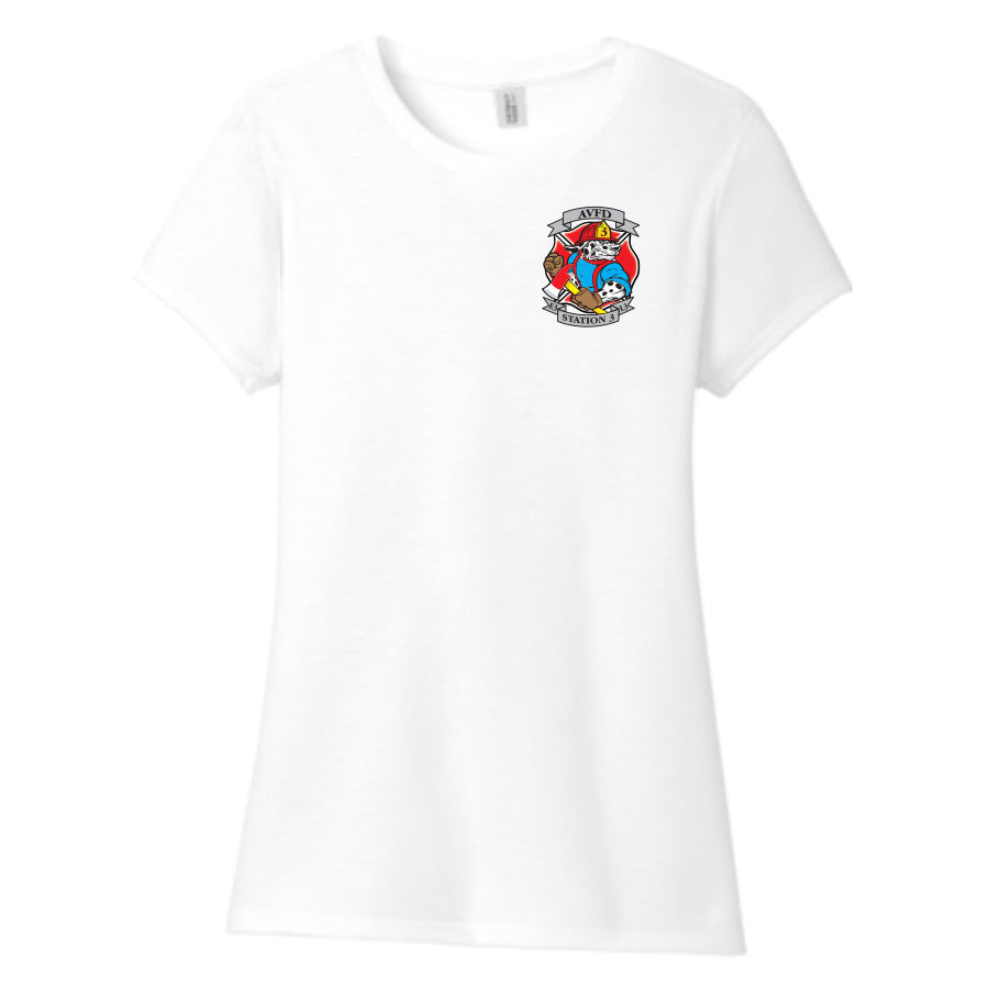 APPLE VALLEY FIRE DEPT - STATION 3 - WOMENS PERFECT TRI TEE