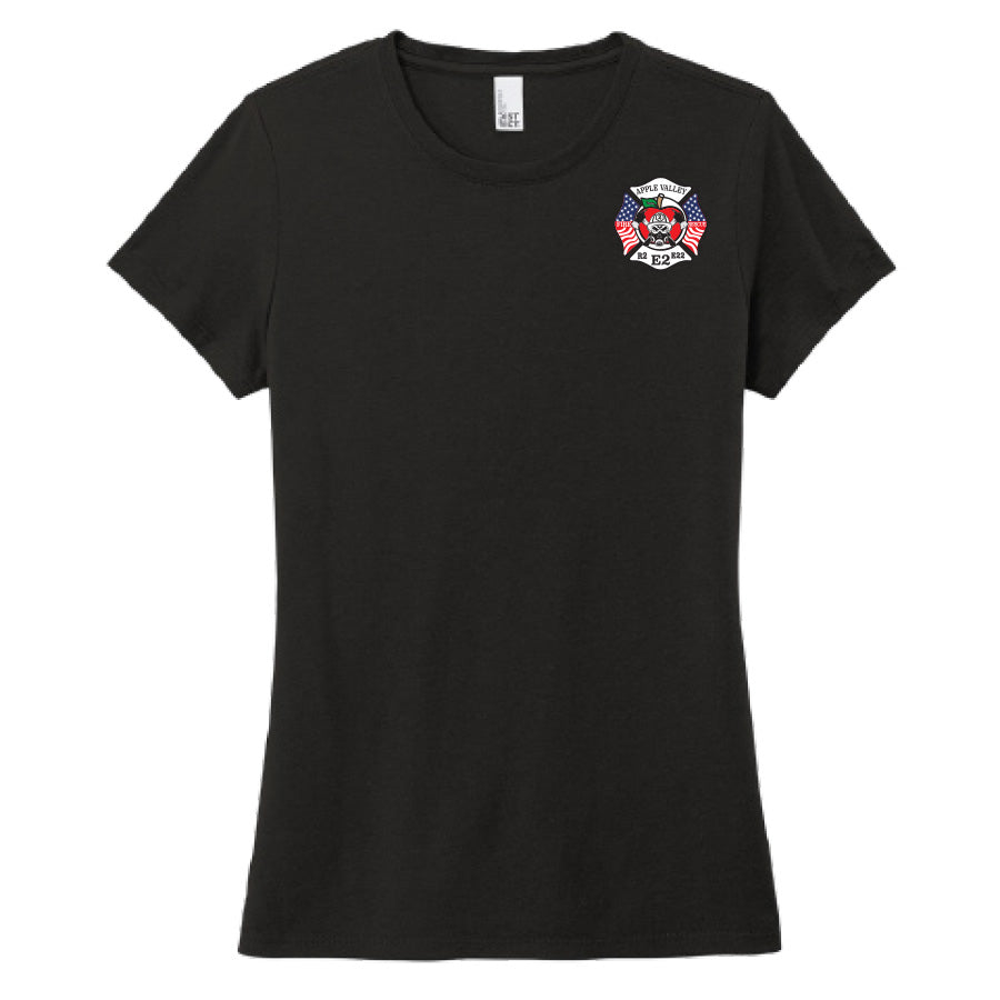 APPLE VALLEY FIRE DEPT - STATION 2 - WOMENS PERFECT TRI TEE