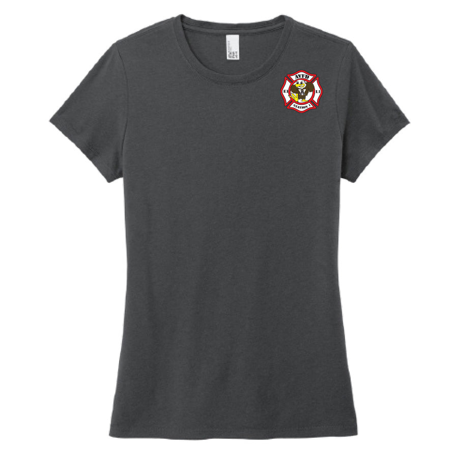 APPLE VALLEY FIRE DEPT - STATION 1 - WOMENS PERFECT TRI TEE