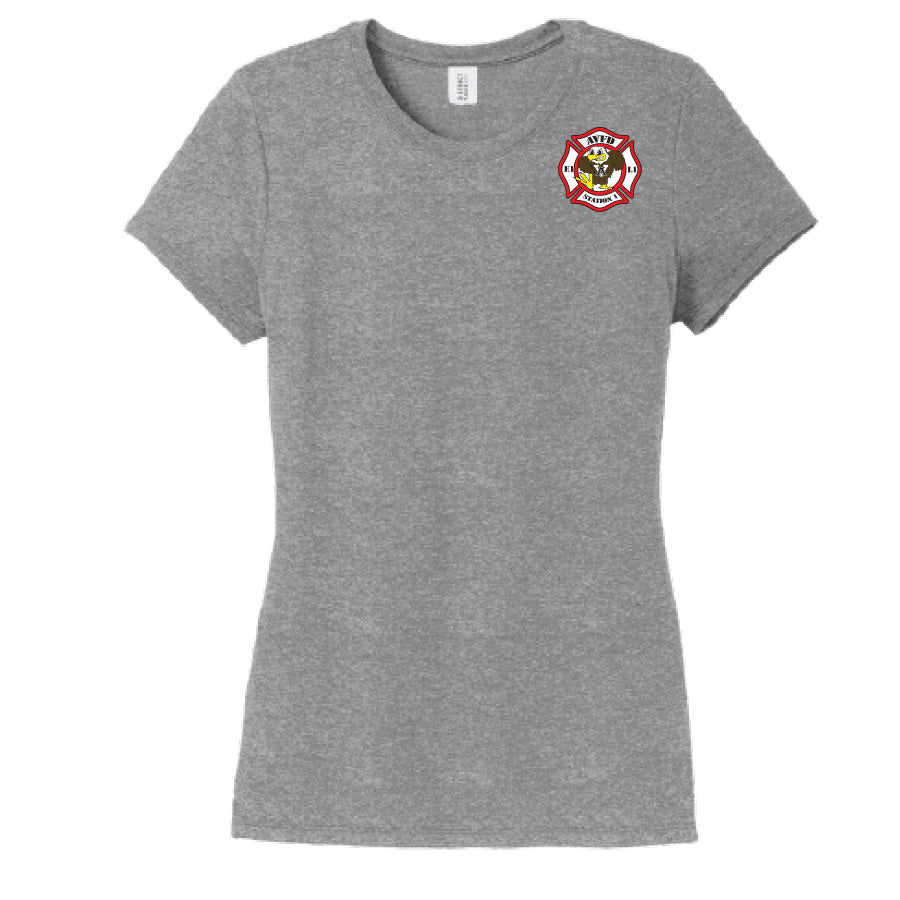 APPLE VALLEY FIRE DEPT - STATION 1 - WOMENS PERFECT TRI TEE