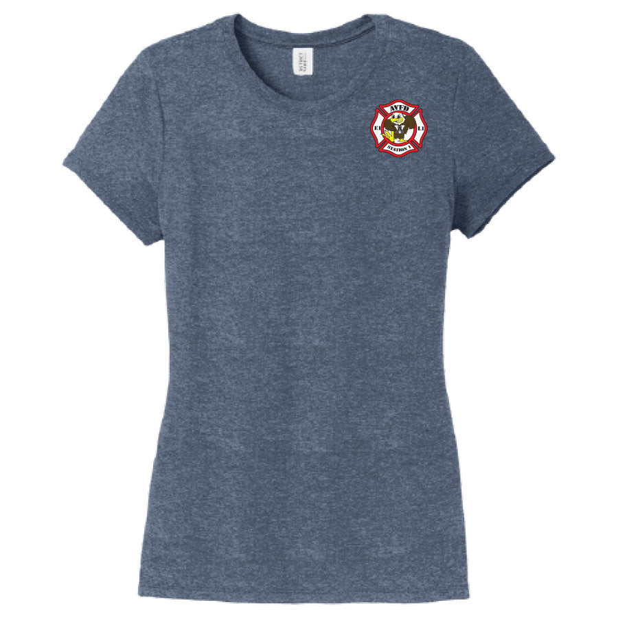 APPLE VALLEY FIRE DEPT - STATION 1 - WOMENS PERFECT TRI TEE