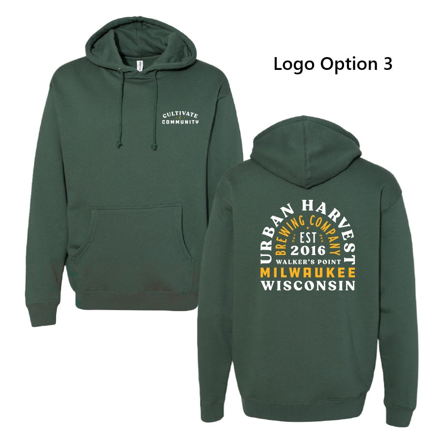 UHBC Heavyweight Hooded Sweatshirt (Alpine Green)