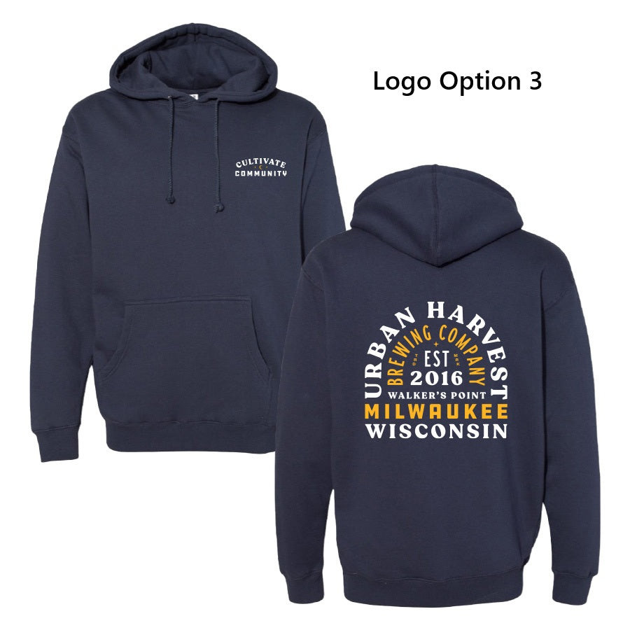 UHBC Heavyweight Hooded Sweatshirt (Slate Blue)