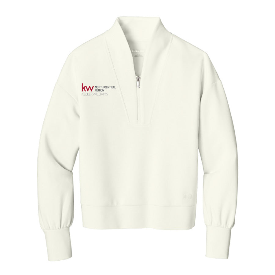 KW North Central OGIO Women's Transdcend 1/4 ZIp - Opal White