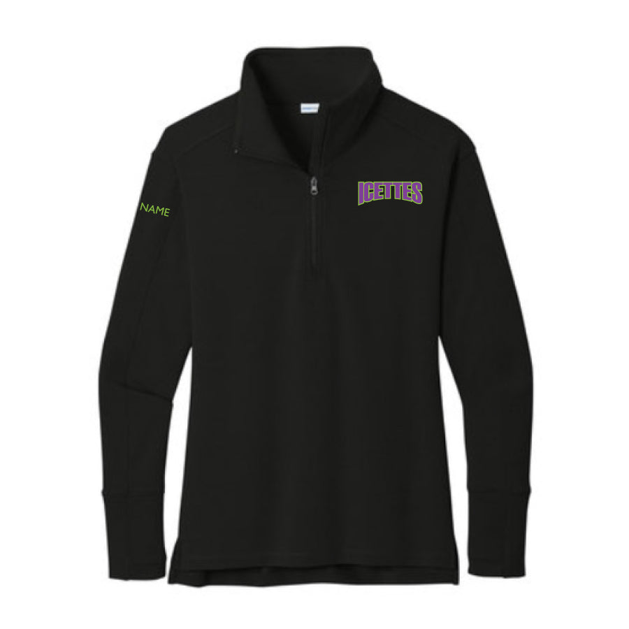 ICETTES - LADIES SPORT WICK FLEX FIT 1/4 ZIP