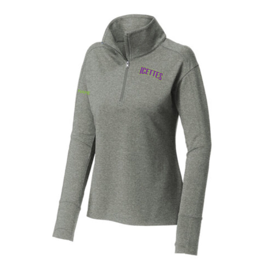 ICETTES - LADIES SPORT WICK FLEX FIT 1/4 ZIP
