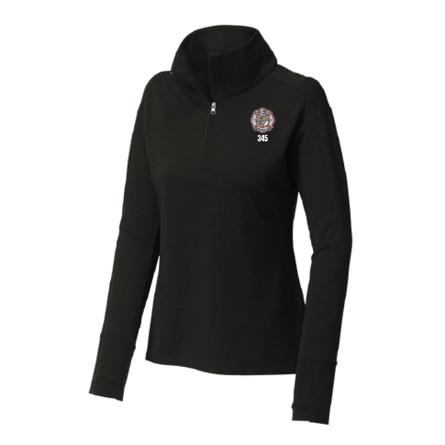 APPLE VALLEY FIRE DEPT - STATION 1 - LADIES SPORT WICK FLEX FIT 1/4 ZIP