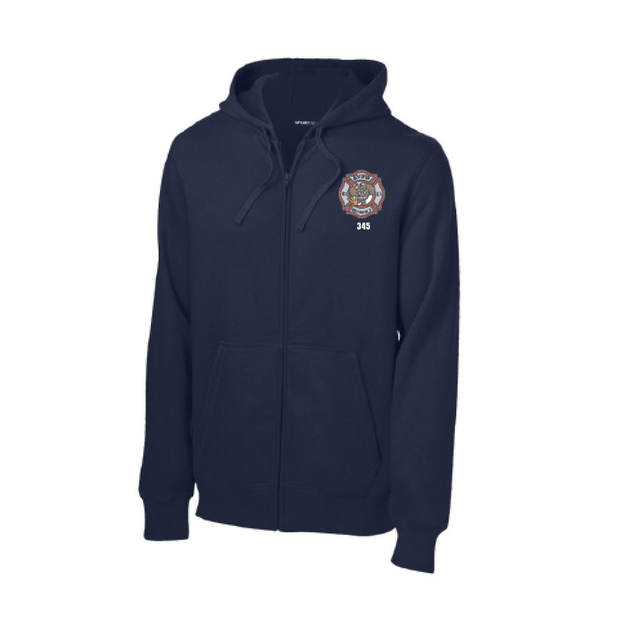 APPLE VALLEY FIRE DEPT - STATION 1 - FULL ZIP HOODED SWEATSHIRT