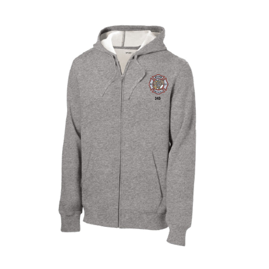 APPLE VALLEY FIRE DEPT - STATION 1 - FULL ZIP HOODED SWEATSHIRT