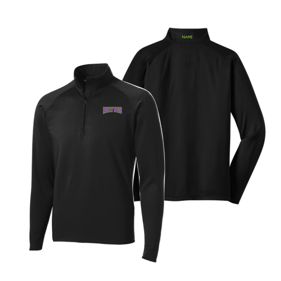 ICETTES - SKATER - MENS STRETCH 1/2 ZIP PULLOVER