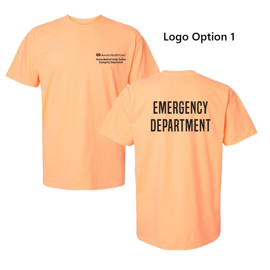 Aurora Garment Dyed Heavyweight Tee (Neon Cantaloupe)