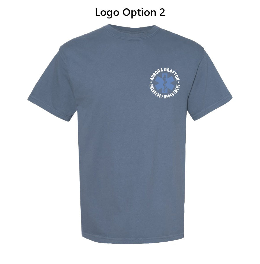 Aurora Garment Dyed Heavyweight Tee (Blue Jean)