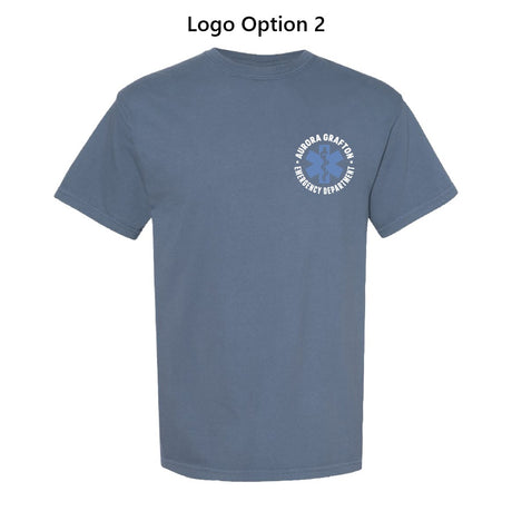 Aurora Garment Dyed Heavyweight Tee (Blue Jean)