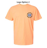 Aurora Garment Dyed Heavyweight Tee (Neon Cantaloupe)