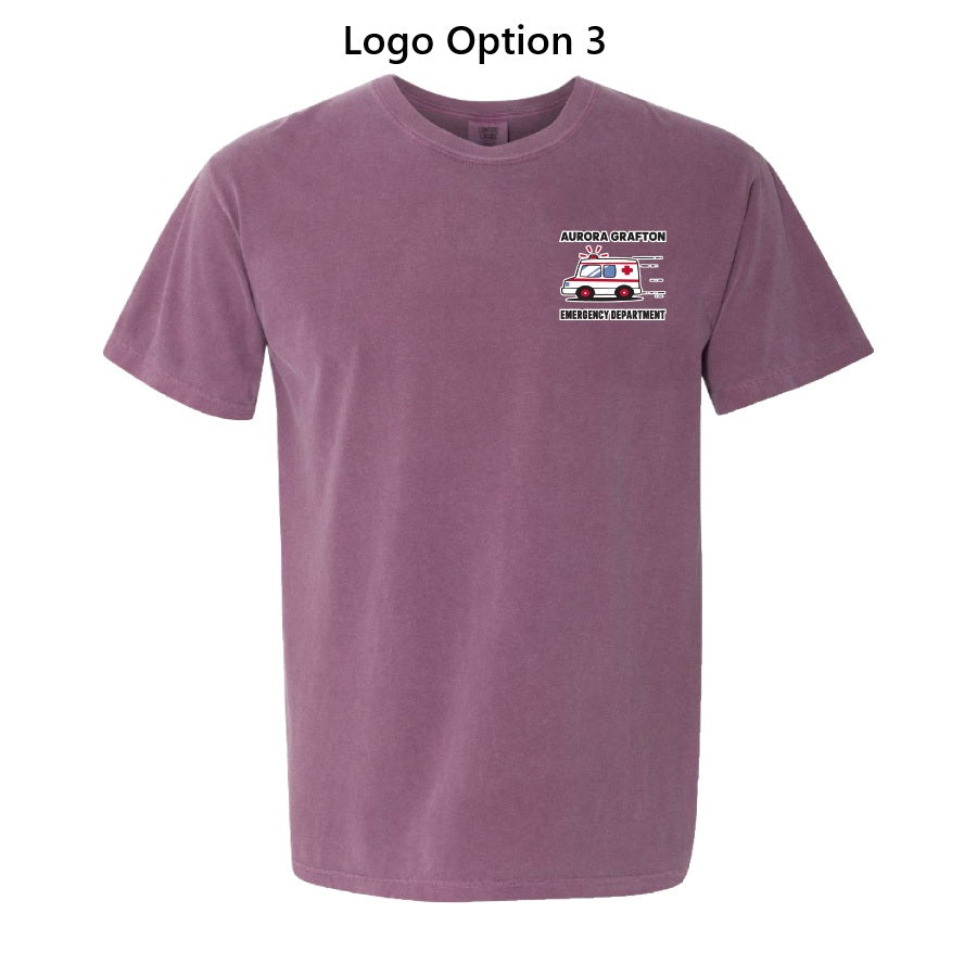 Aurora Garment Dyed Heavyweight Tee (Berry)
