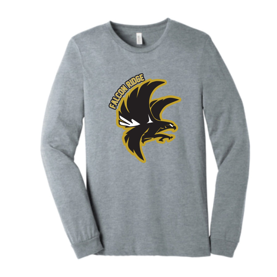 FALCON RIDGE HEATHER CVC LONG SLEEVE TEE - 3501CVC