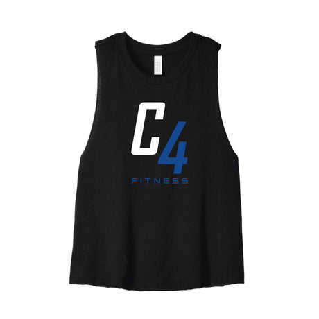 C4 FITNESS - WOMENS RACERBACK CROPPED TANK