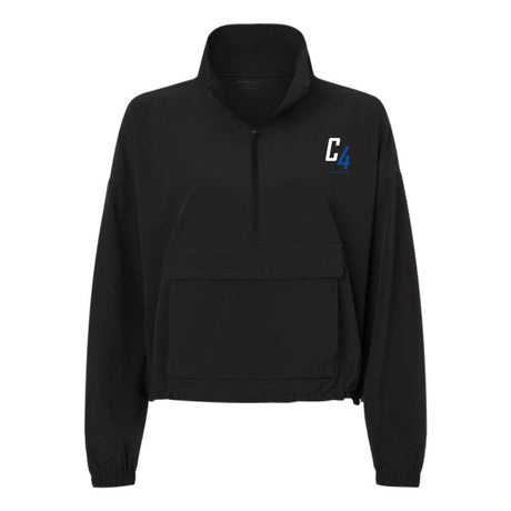 C4 FITNESS - WOMENS STRETCH WOVEN QTR ZIP