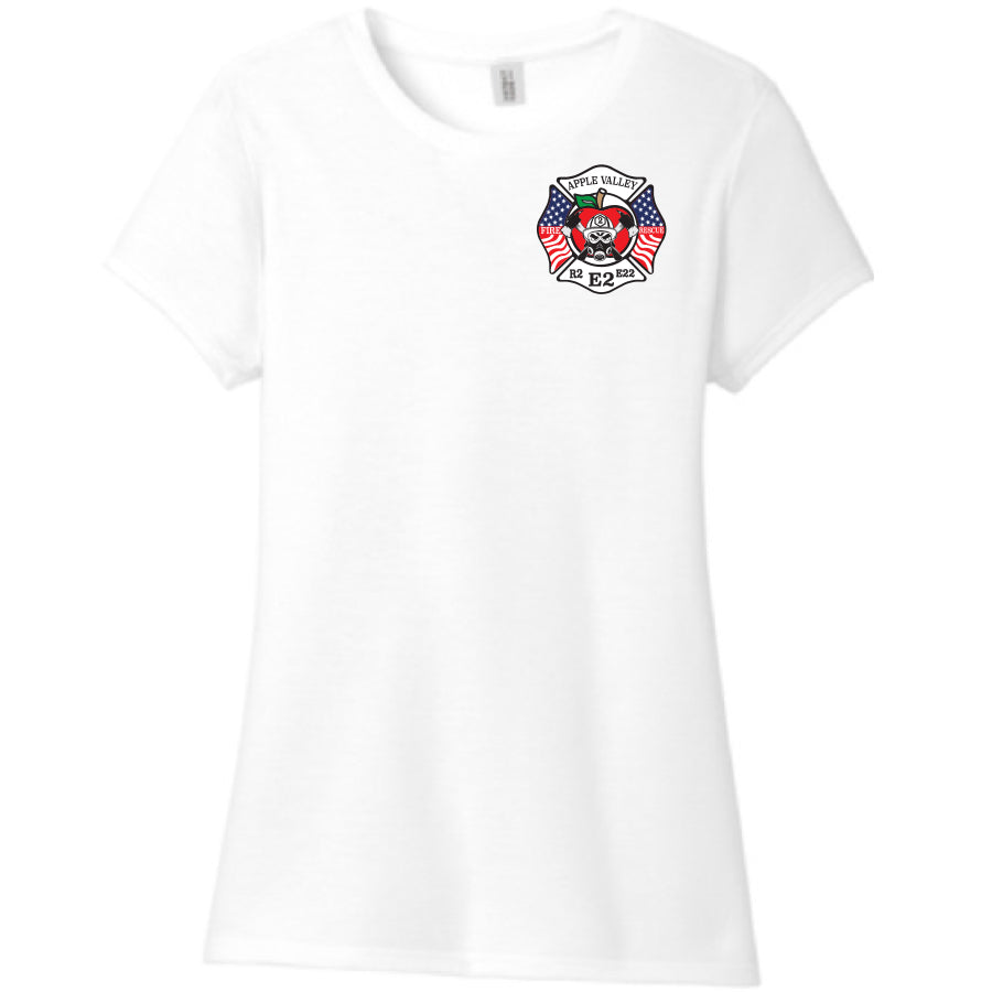 APPLE VALLEY FIRE DEPT - STATION 2 - WOMENS PERFECT TRI TEE