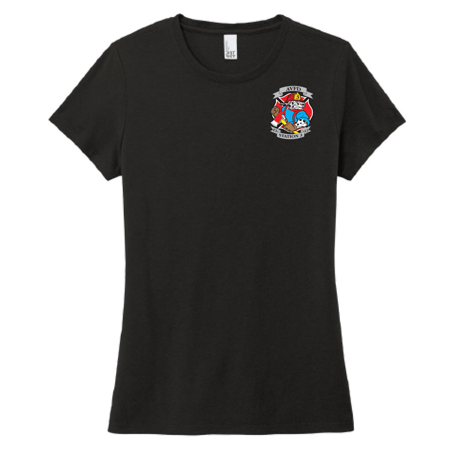 APPLE VALLEY FIRE DEPT - STATION 3 - WOMENS PERFECT TRI TEE