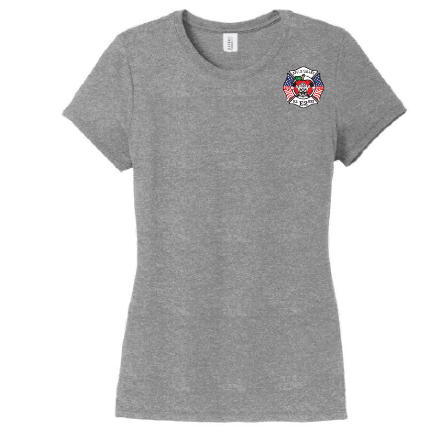 APPLE VALLEY FIRE DEPT - STATION 2 - WOMENS PERFECT TRI TEE
