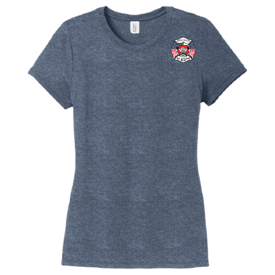 APPLE VALLEY FIRE DEPT - STATION 2 - WOMENS PERFECT TRI TEE