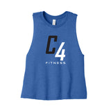 C4 FITNESS - WOMENS RACERBACK CROPPED TANK