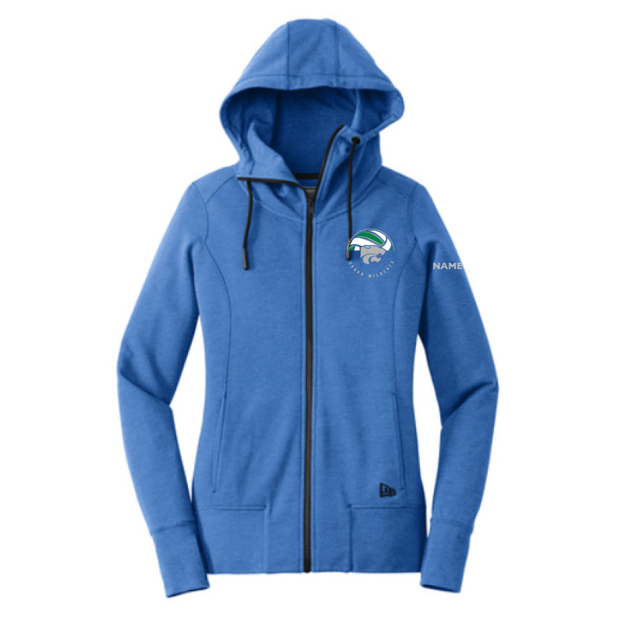 EAGAN VOLLEYBALL FANWEAR - LADIES FLEECE FULL-ZIP HOODIE