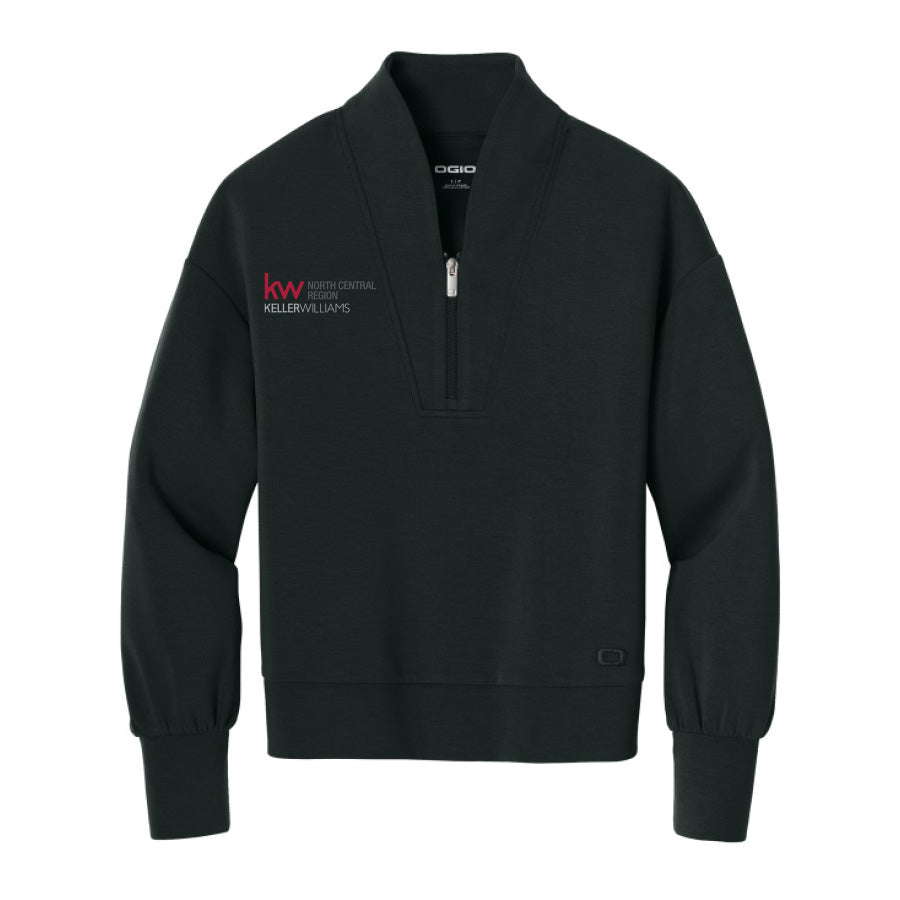 KW North Central OGIO Women's Transdcend 1/4 ZIp - Blacktop