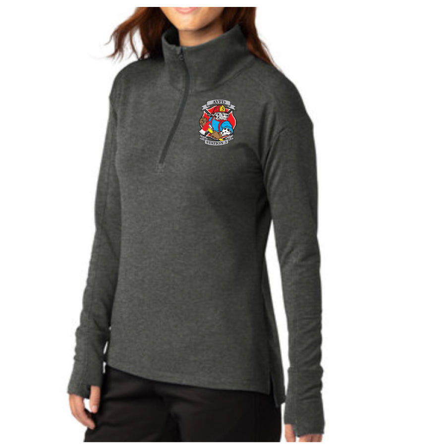 APPLE VALLEY FIRE DEPT - STATION 3 - LADIES SPORT WICK FLEX FIT 1/4 ZIP