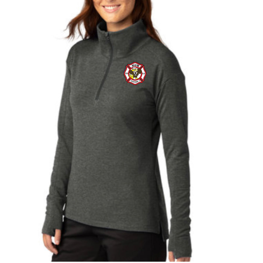 APPLE VALLEY FIRE DEPT - STATION 1 - LADIES SPORT WICK FLEX FIT 1/4 ZIP