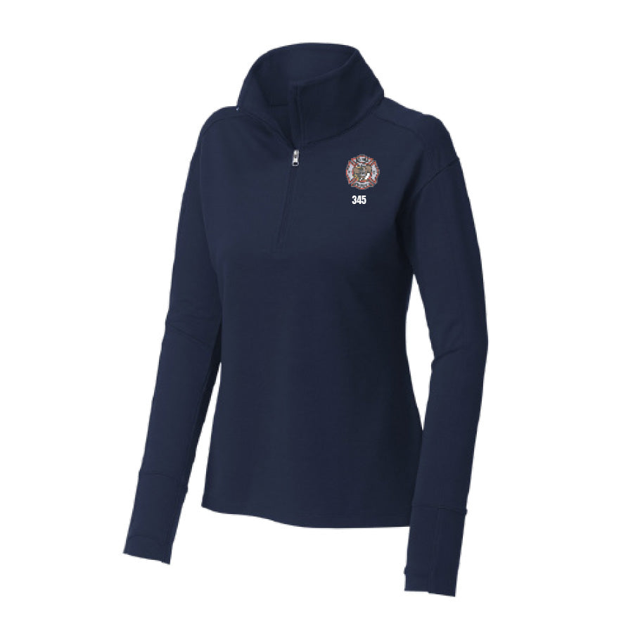 APPLE VALLEY FIRE DEPT - STATION 1 - LADIES SPORT WICK FLEX FIT 1/4 ZIP