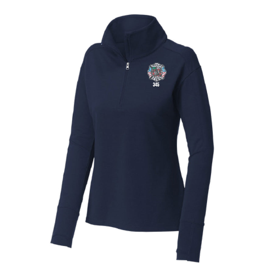 APPLE VALLEY FIRE DEPT - STATION 2 - LADIES SPORT WICK FLEX FIT 1/4 ZIP