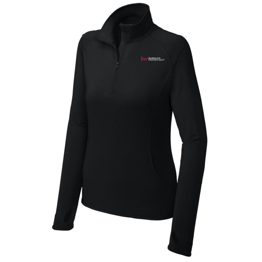 KWPR Women's Sport-Tek Women's Sport-Wick 1/4-Zip Pullover - Black