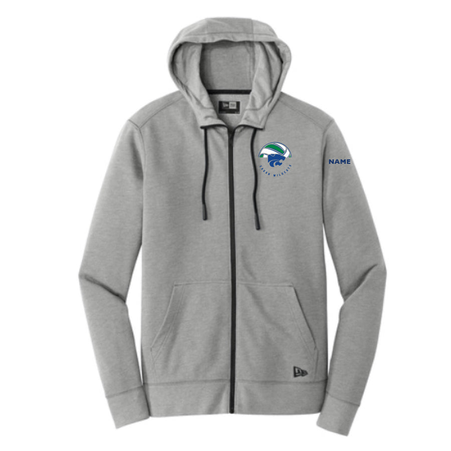 EAGAN VOLLEYBALL FANWEAR - TRIBLEND FLEECE FULLZIP HOODIE