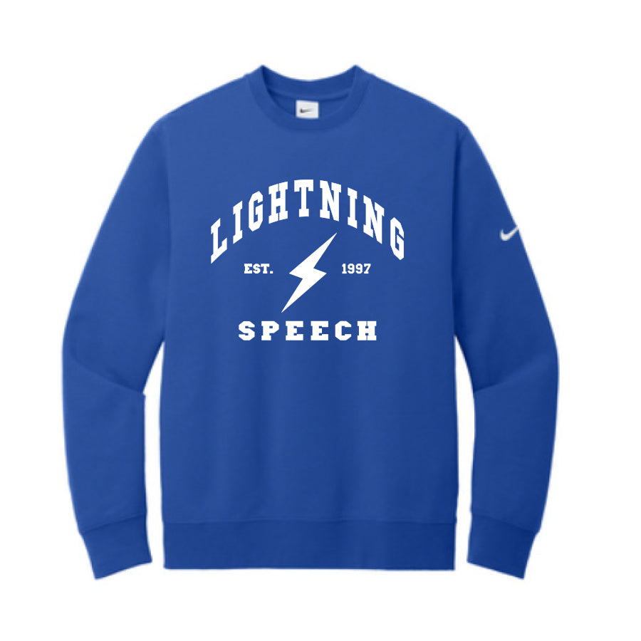 EASTVIEW SPEECH - CLUB FLEECE SLEEVE SWOOSH CREW