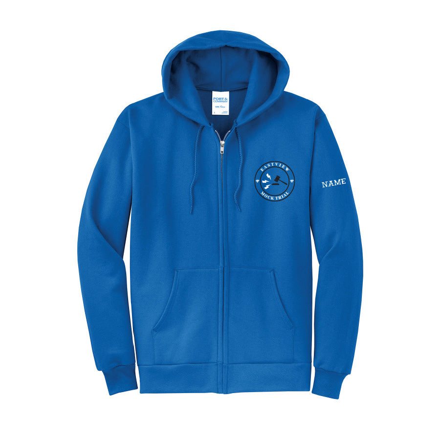 EASTVIEW MOCK TRIAL - FLEECE FULL ZIP HOODED SWEATSHIRT