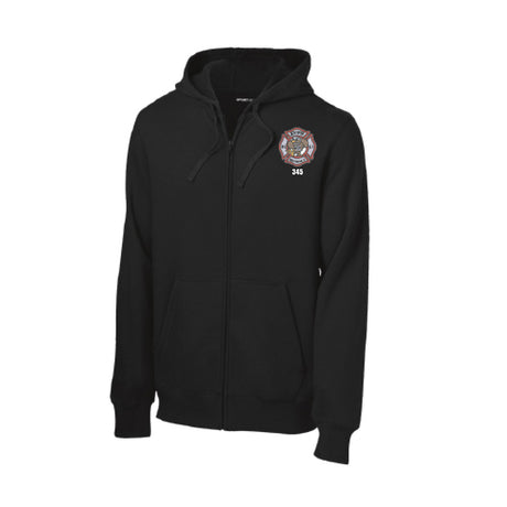 APPLE VALLEY FIRE DEPT - STATION 1 - FULL ZIP HOODED SWEATSHIRT