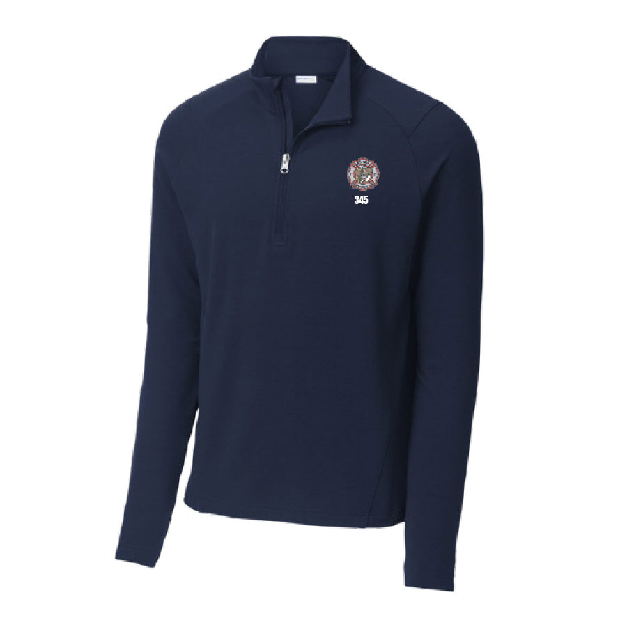 APPLE VALLEY FIRE DEPT - STATION 1 - MENS SPORT WICK FLEX FIT 1/4 ZIP